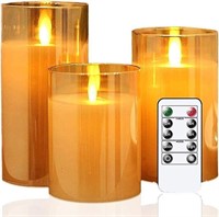 35$-Led Candles Flickering, Candle Real Wax Fake