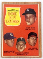 1962 TOPPS AL HOME RUN LDRS #53 Mantle,