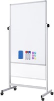 Mobile Whiteboard 32 x 48 inches Height Adjustable