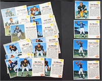 (24) 1962 POST FOOTBALL CARDS w/STARS