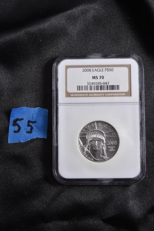 2008 Plattinum Eagle $50 NGC MS70