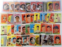 (50) 1957-1959 TOPPS BASEBALL CARD LOT