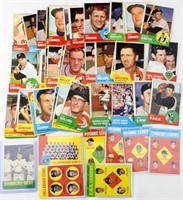 (53) 1963 TOPPS BASEBALL CARDS w/STARS