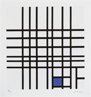 Piet Mondrian 'Composition No. 12 with Blue'