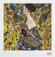Gustav Klimt 'Lady with Fan'
