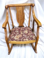 Vintage Rocking Chair-Solid Wood