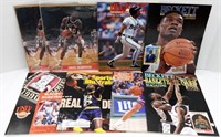 (4) BASKETBALL MAGAZINES PLUS 2 ACTION PHOTOS