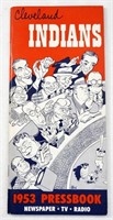 CLEVELAND INDIANS 1953 PRESSBOOK