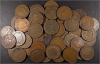 (50) MIXED DATES INDIAN CENTS