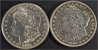 1881-S & 1904 MORGAN DOLLARS