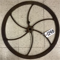 26" Diameter Cast Iron Wheel