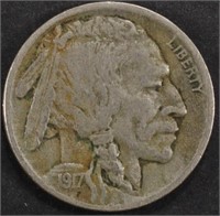 1917-D BUFFALO NICKEL VF/XF