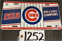 2016 Cubs World Series Champion License Plate