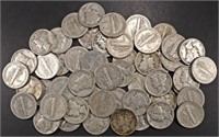 (50) MIXED DATES MERCURY DIMES