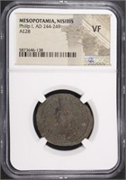 AD 244-49 PHILIP I MESOPOTAMIA, NISIBIS NGC VF