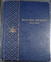 PARTIAL WHITMAN BUFF NICKELS ALBUM, NO VARIETIES