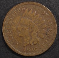 1866 INDIAN CENT VG