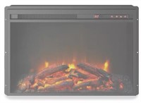 23" Glass Electric Fireplace Insert