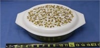 Pyrex Verde Olive Casserole with Lid