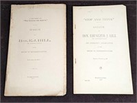 2 Antique Ebenezer J. Hill Speech Booklets S5