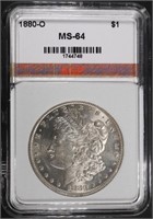 1880-O MORGAN DOLLAR AGP CH/GEM BU