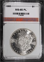 1885 MORGAN DOLLAR AGP GEM BU PL