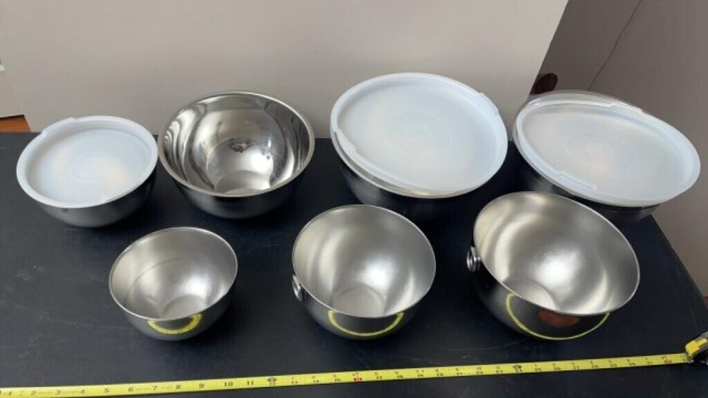 Mixing Bowls including Stainless Steel, some w