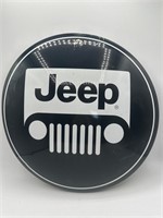 Metal jeep sign