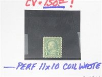 US Stamps #578 Mint NH, 1923 1c Franklin, CV $150