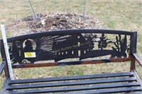 Metal farm bench
