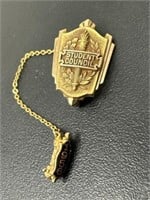 1956 10k. Gold Student Council Pin 4.00 Grams