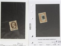 US Stamps 1880s-1920s on dealer pages, mostly with