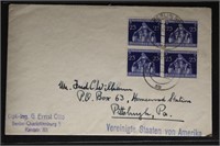 Germany Stamps on 1936 FDC #473-476 CV $350+