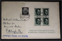 Germany Stamps on 1937 FDC #B102 Mi #648 CV $450+