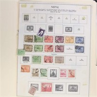 Worldwide Stamps on mix of pages, lots of items to