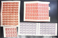 Belgium Stamps Mint NH Blocks folded, some lightly