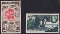Monaco Stamps #333, C40 Mint LH lovely duo, only p