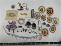Brooches, Art Deco Earrings & More