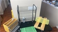 Cart on wheels, moving mini cart, filing storage,