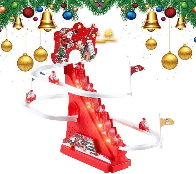 hristmas Orbit Slide Toy - Santa Claus Climbing