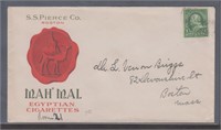 US Stamps 1890s Color Advertising Cover Cigarettes