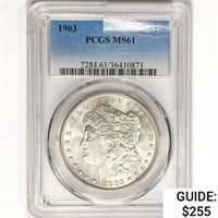 1903 Morgan Silver Dollar PCGS MS61