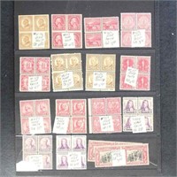 US Stamps 1930s Blocks Mint NH (a few with disturb