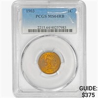 1903 Indian Head Cent PCGS MS64 RB