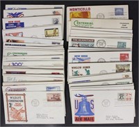 US Stamps Ken Boll 100 First Day Covers 1950s-1960