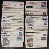 US Stamps Ken Boll 100 First Day Covers 1950s-1960