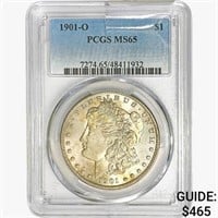 1901-O Morgan Silver Dollar PCGS MS65