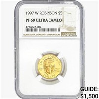 1997-W .2419oz. Gold $5 Robinson NGC PF69 UC