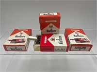 3 vintage Marlboro mini ashtrays