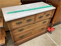 Marble top chest